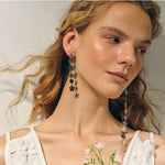 Load image into Gallery viewer, 18k Staggering Floral Earrings
