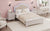 Cream Gray Queen 3-Piece Bedroom Set with Hidden LED Lighting