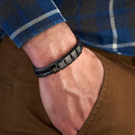 Load image into Gallery viewer, Minimal Personalized Name(s) Leather Bracelet
