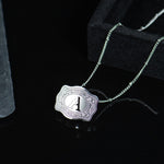 Load image into Gallery viewer, Dainty Belt Buckle Letter Initial Necklaces
