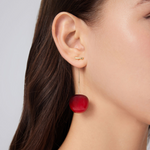 Load image into Gallery viewer, Red Cherry Earrings Lightweight Cherry Earring
