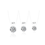 Load image into Gallery viewer, S925 1 3 Carat Moissanite Invisible Necklace

