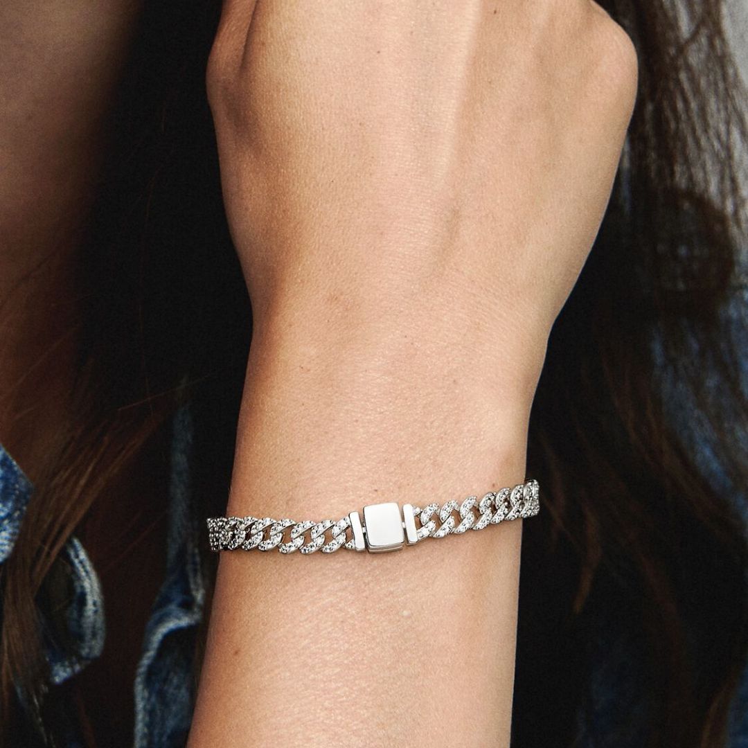 Bohemian Moissanite Cuban Link Bracelet