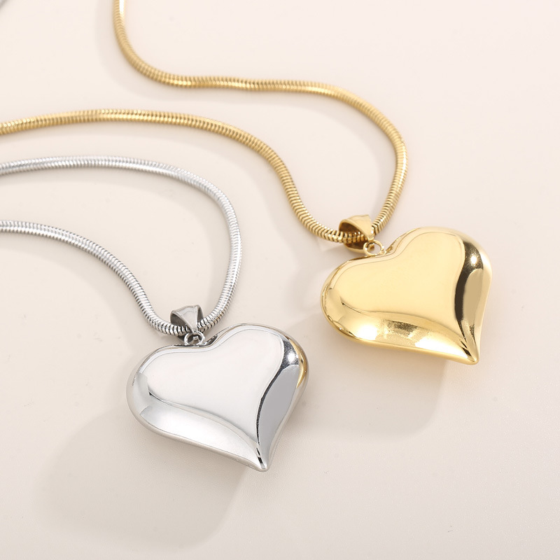 Large Heart Romantic Love Necklace