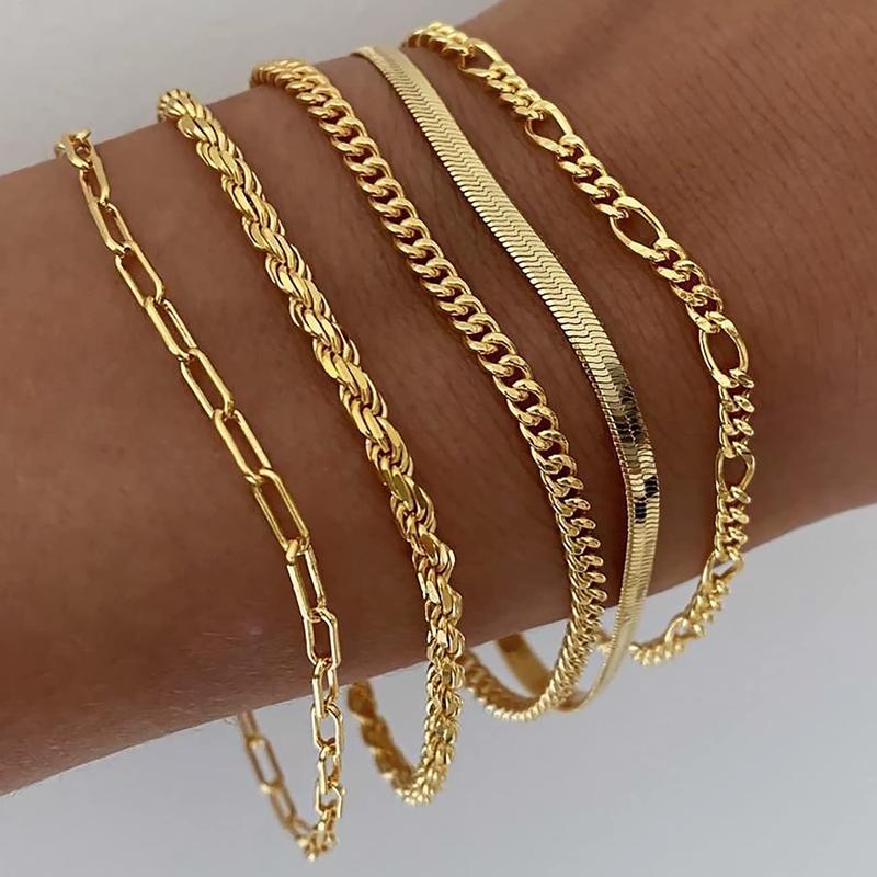 5pc classic bracelets stack