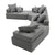 Stockholm Modular Boucle 7-Seater Sofa