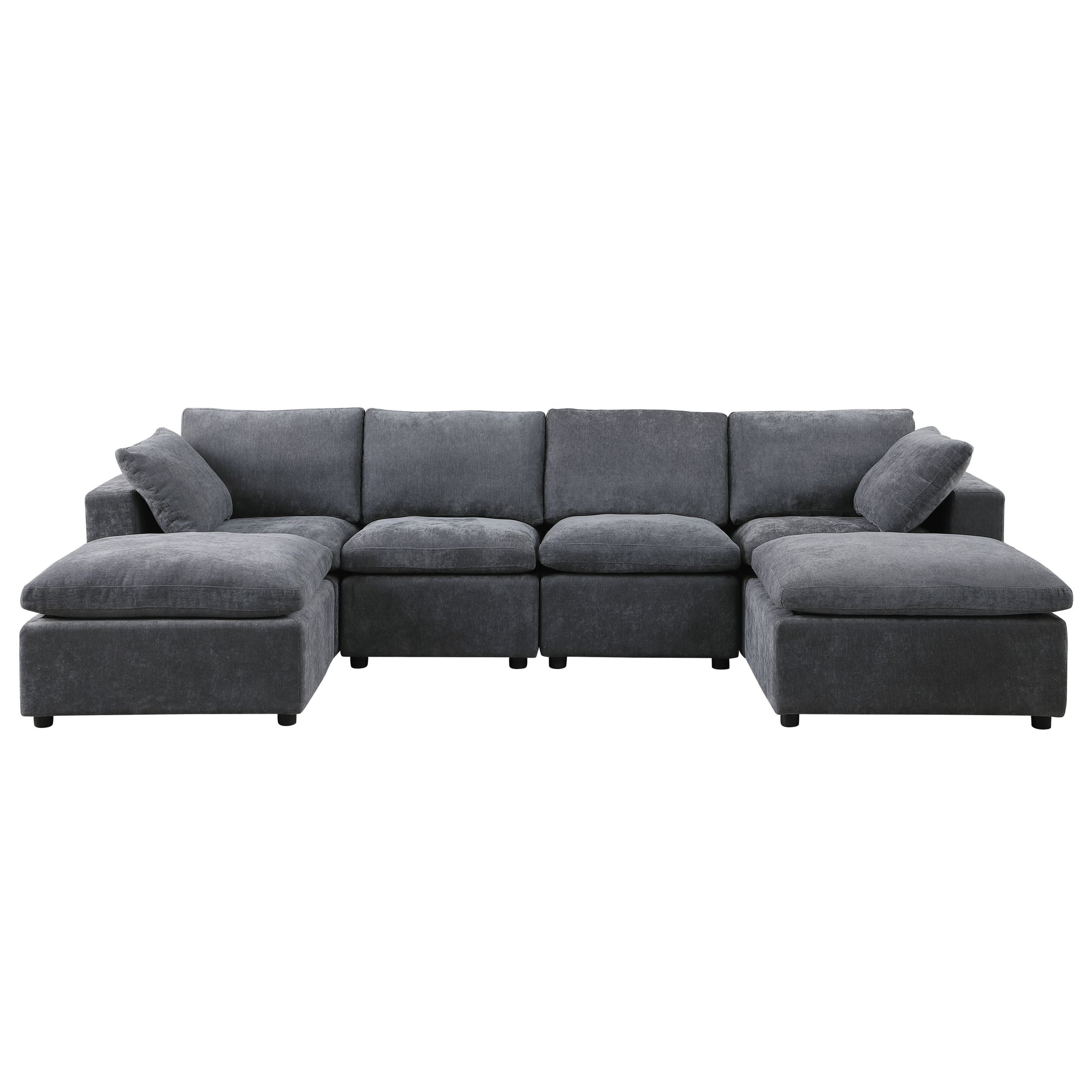 Montreal U-Shaped Modular Sofa in Grey