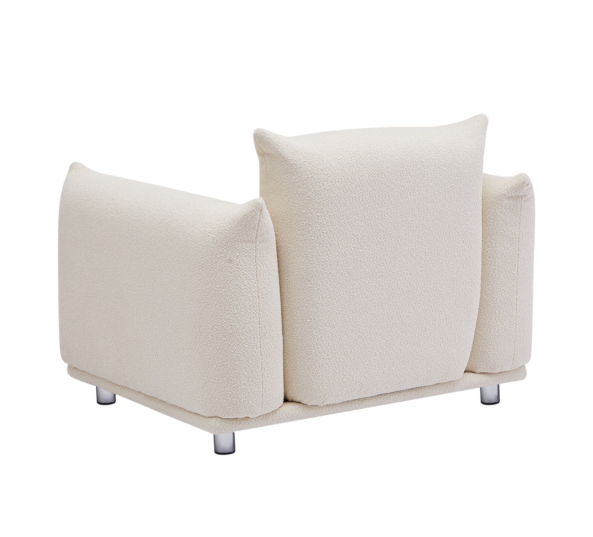 Sherpa Beige Accent Chair For Stylish Living Spaces