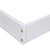 White Full Roof-Framed Headboard Toddler Floor Bed with Guardrails