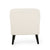 Stylish Upholstered Armchair In Ivory Fabric