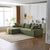 Dakar 4-Seat Minimalist Modular Sofa in Green