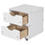 White Versatile Full Bed & Nightstand with Trundle and Underbed Storage Box