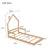 Natural Tone Twin House-Shaped Headboard Bed with Handrails