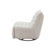 Cosy Elegant Velvet Beige Lazy Chair With Side Pocket