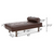 Minimal Dark Brown Chaise Lounge