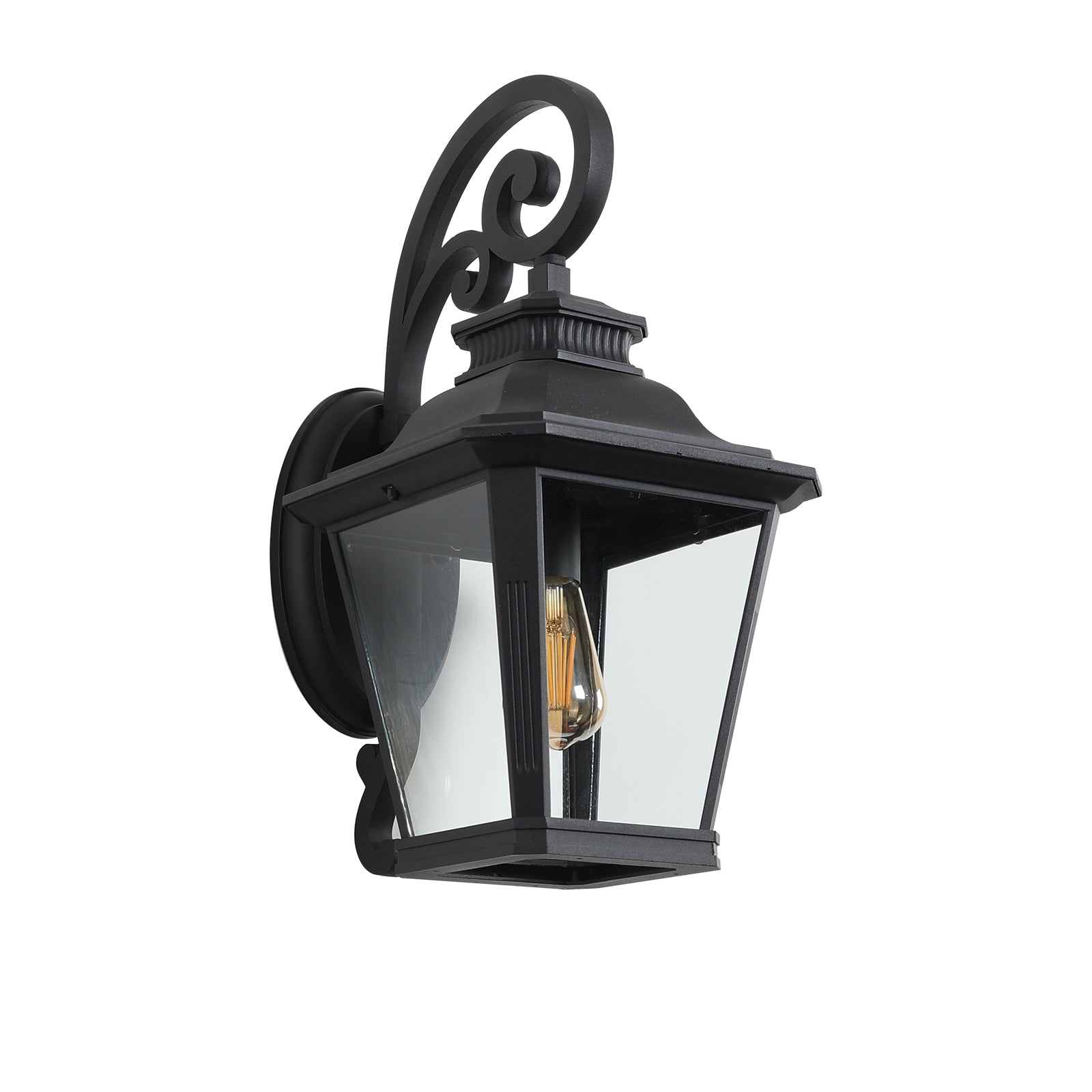 Retro Large Outdoor Wall Sconce Lights with Clear Glass