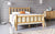 Natural Finish Queen Farmhouse Round Timber Bed Frame