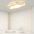 Stylish Flush Mount Ceiling Light in Wood and Acrylic