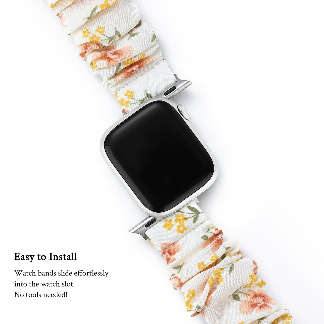 Elegant Floral Apple Watch Bands for Women