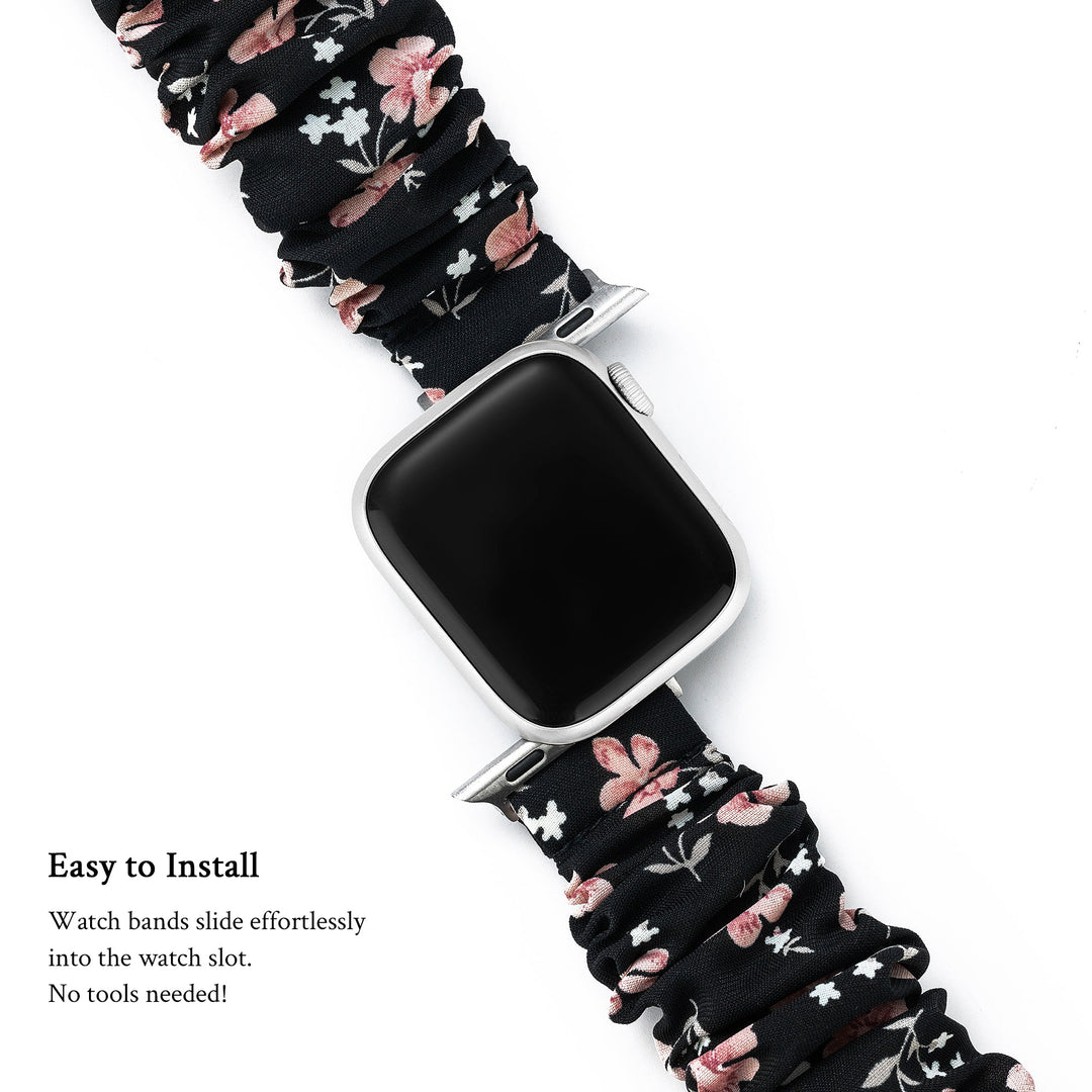 Elegant Floral Apple Watch Bands for Women