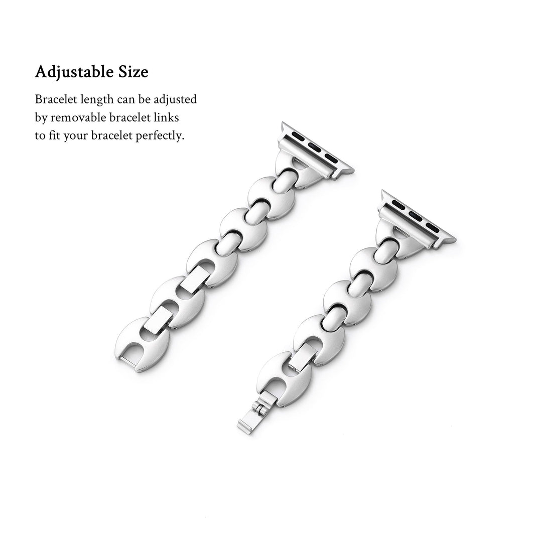 Bold Metal Geo Apple Watch Bands for Women