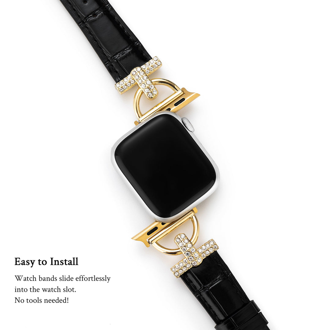 Elegant Rhinestone Apple Watch Bands for Women