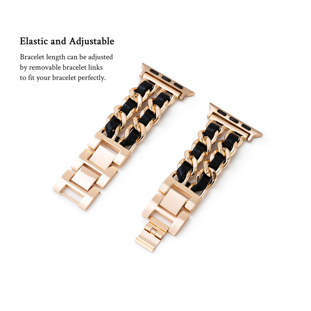 Classic Metal Twist Apple Watch Bands for Women