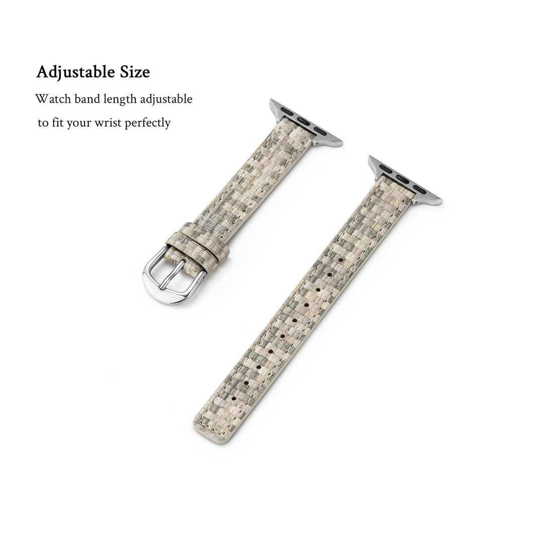 Stylish Leather Woven Apple Watch Bands for Women