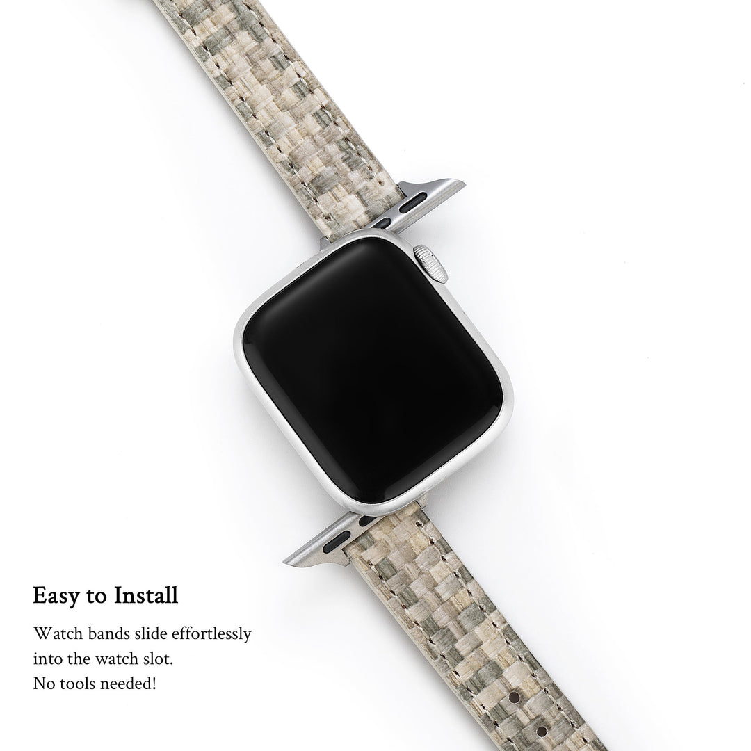 Stylish Leather Woven Apple Watch Bands for Women