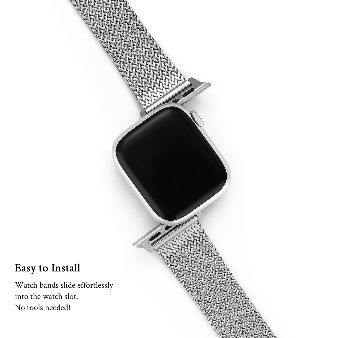 Elegant Stainless Steel Apple Watch Bands for Women
