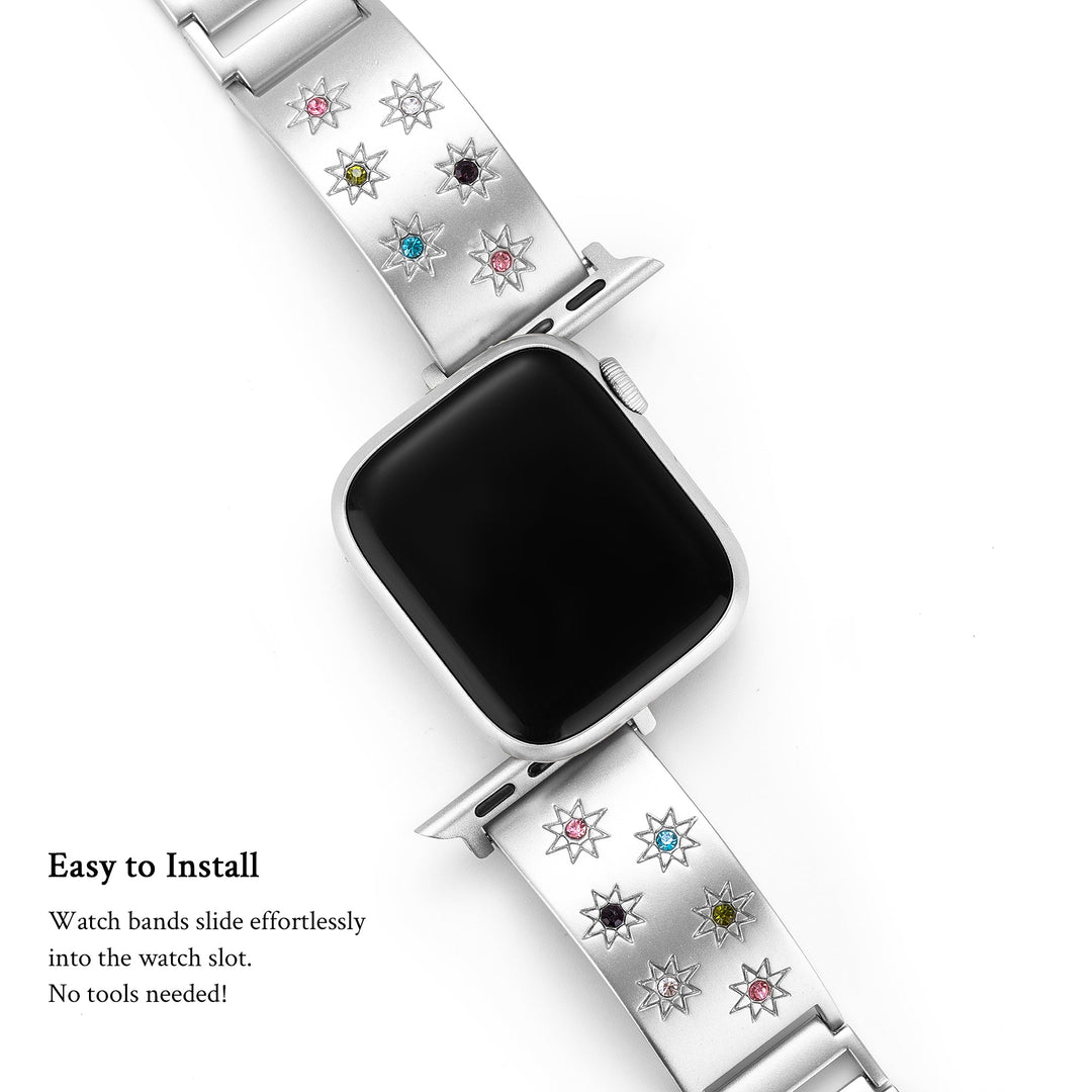 Modern Rhinestone Apple Watch Bands for Women