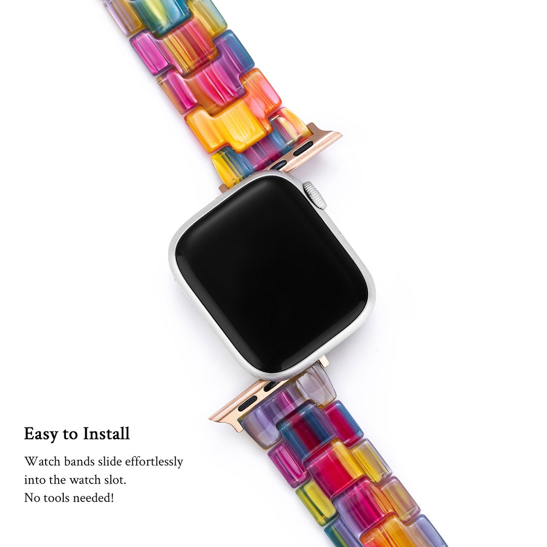 Luxury Resin Apple Watch Bands for Women