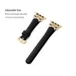 Load image into Gallery viewer, Sleek Leather Crystal Apple Watch Bands for Women
