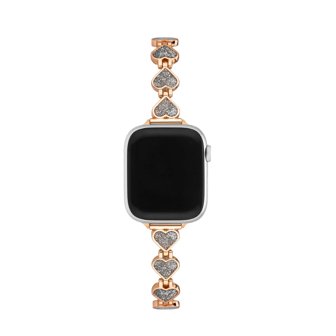Sleek Metal Glitter Apple Watch Bands for Women