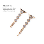 Load image into Gallery viewer, Sleek Metal Glitter Apple Watch Bands for Women

