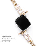 Load image into Gallery viewer, Bold Copper Rhinestone Apple Watch Bands for Women
