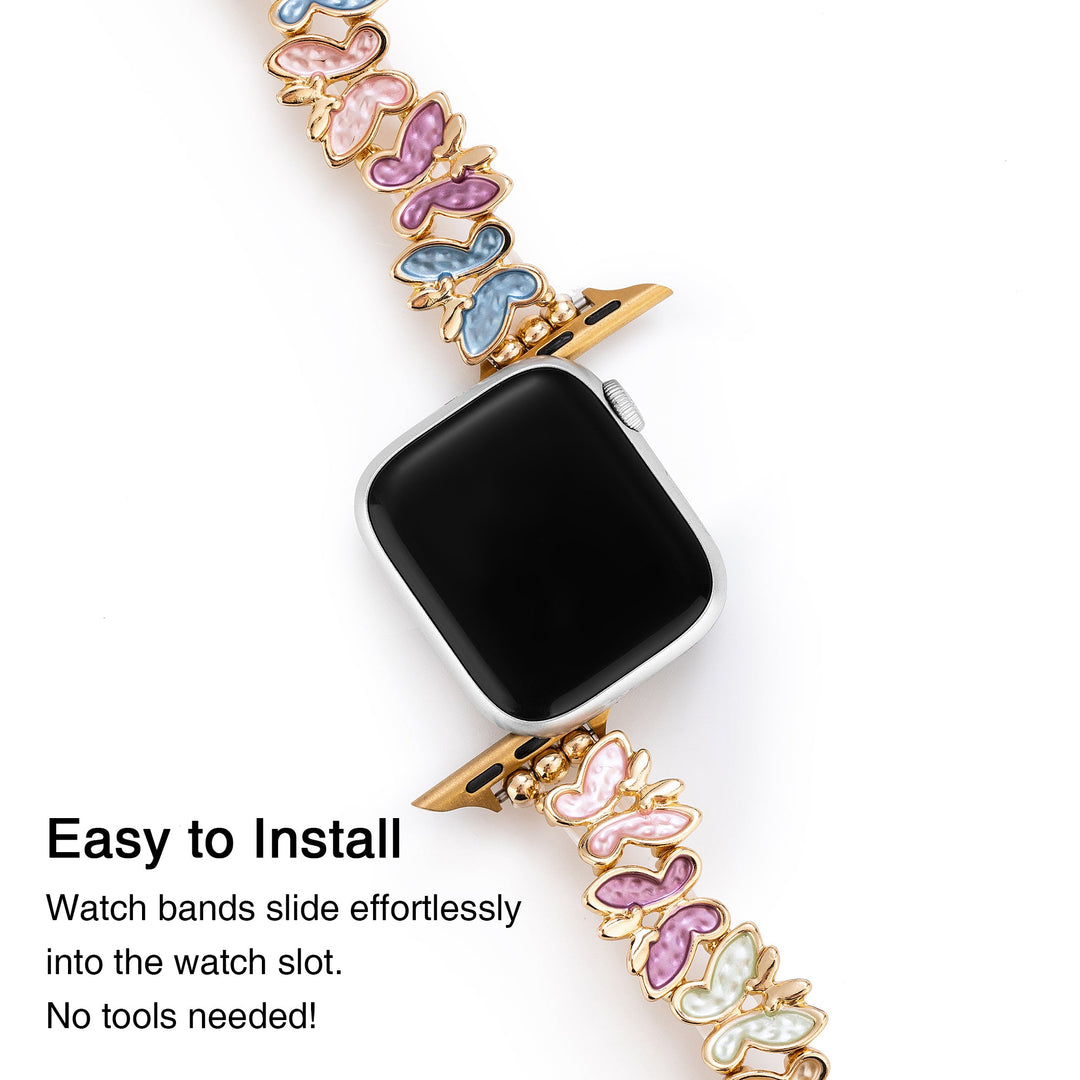 Sleek Butterfly Apple Watch Bands for Women