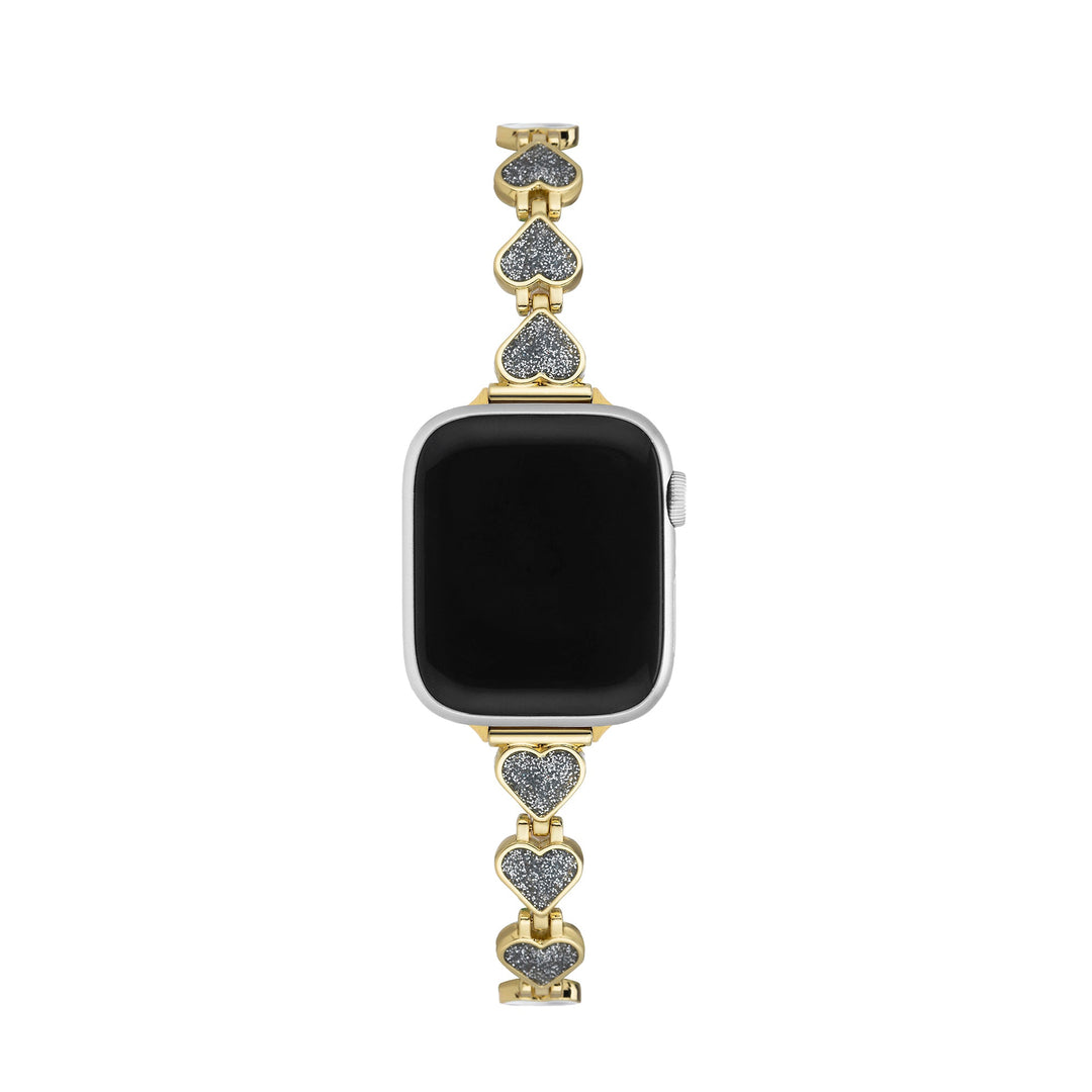 Sleek Metal Glitter Apple Watch Bands for Women