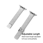 Load image into Gallery viewer, Luxury Stainless Steel Diamond Textured Apple Watch Bands for Women
