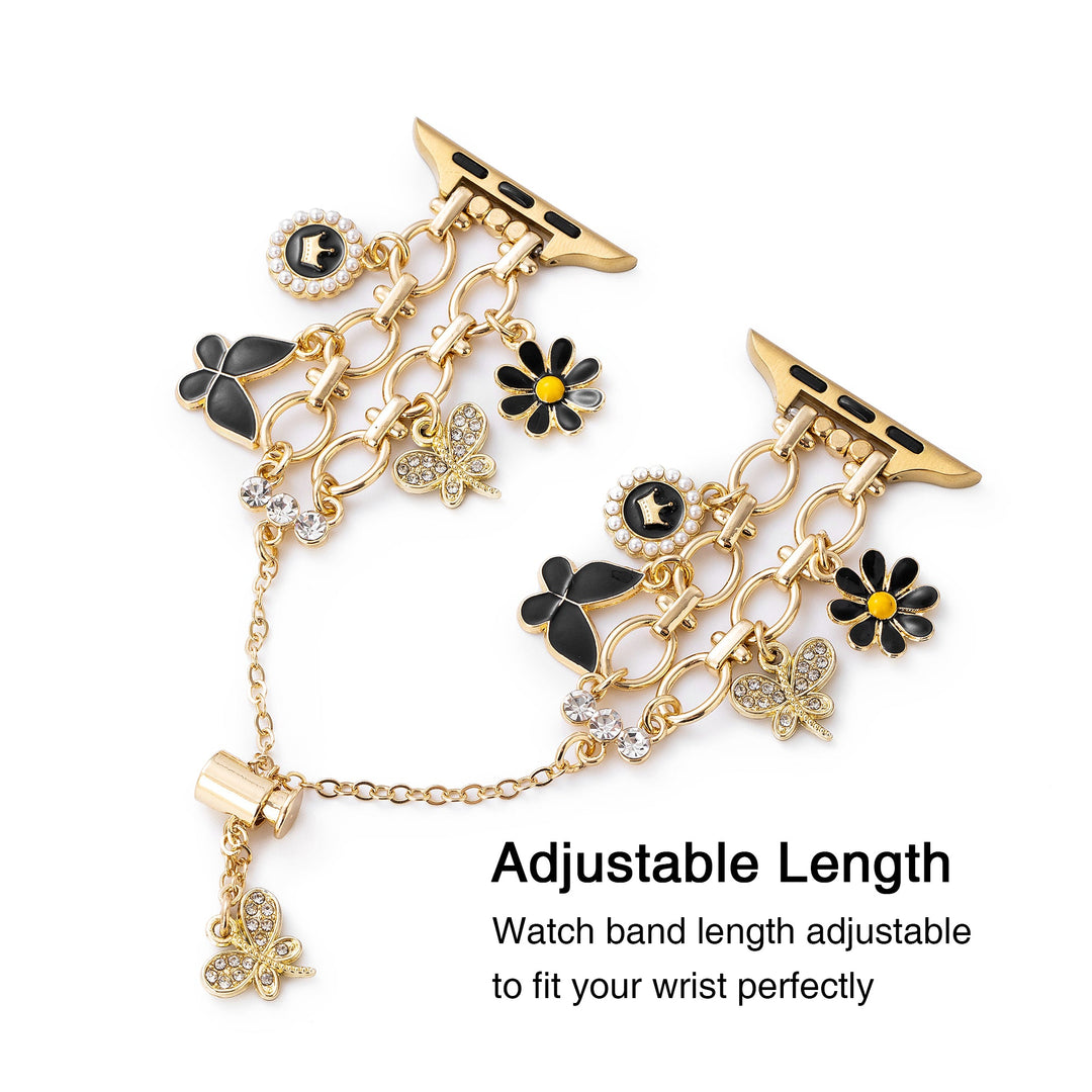 Dazzling Flower Apple Watch Bands for Women