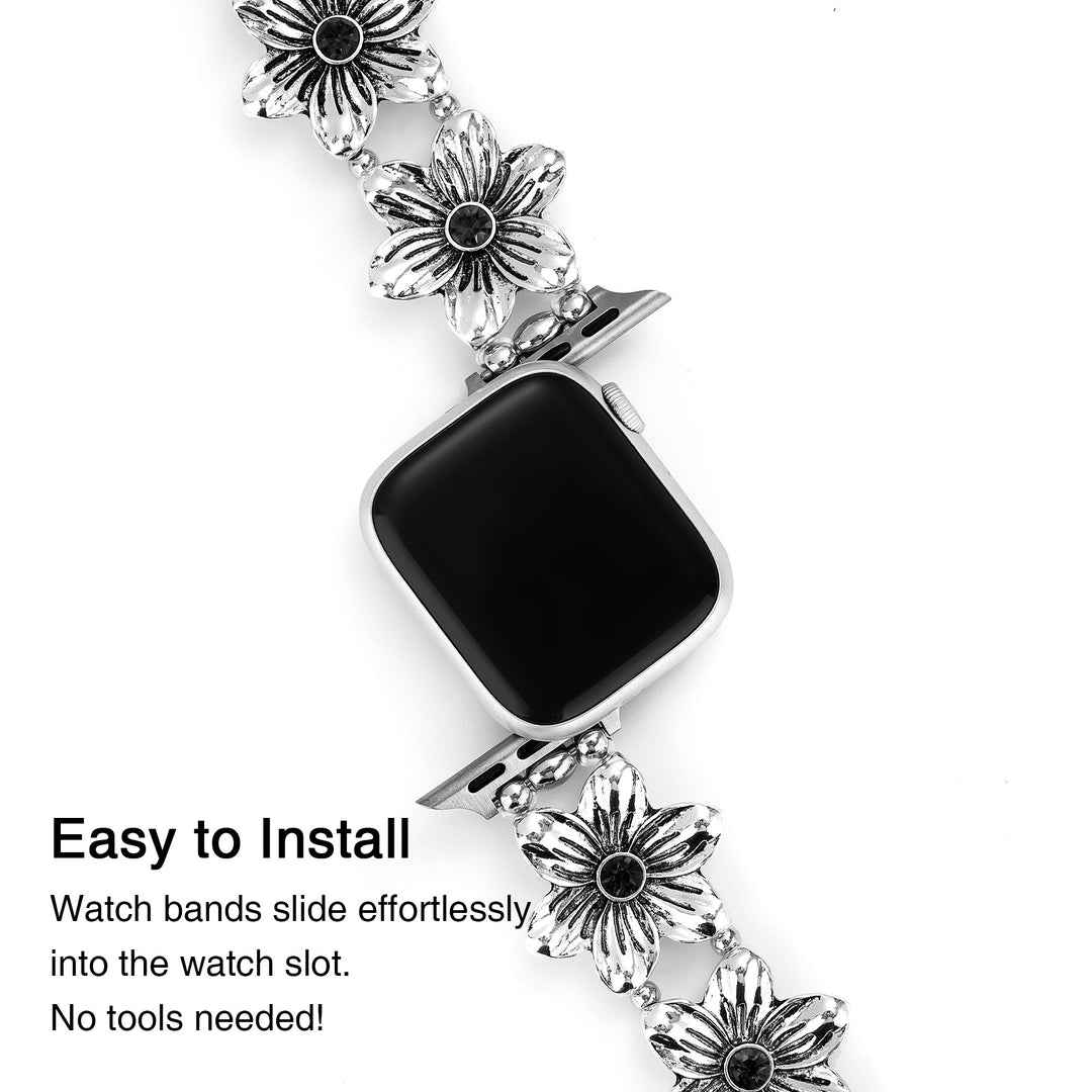 Bold Floral Apple Watch Bands for Women