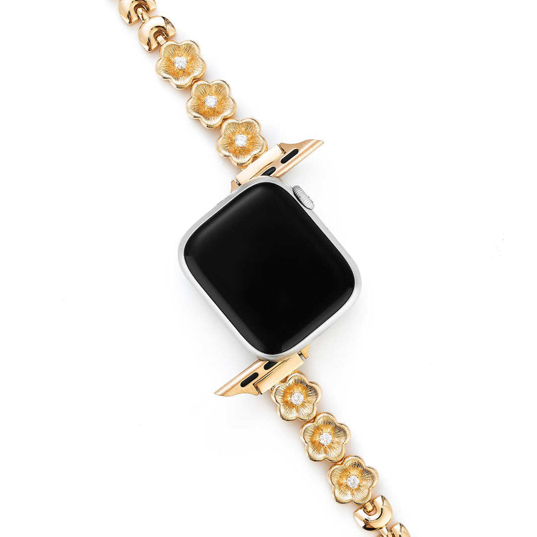 Stylish Copper Floral Apple Watch Bands for Women