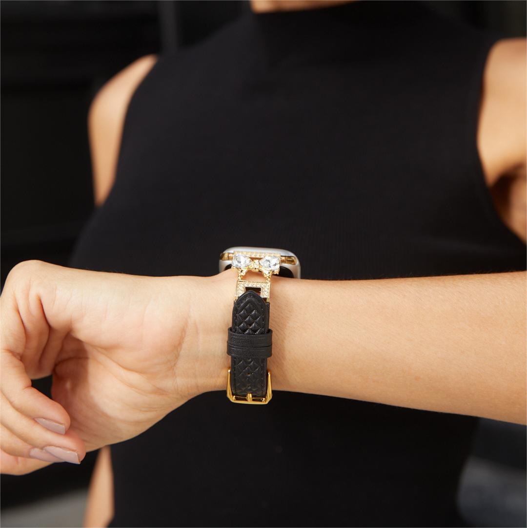 Luxury Leather Apple Watch Bands for Women