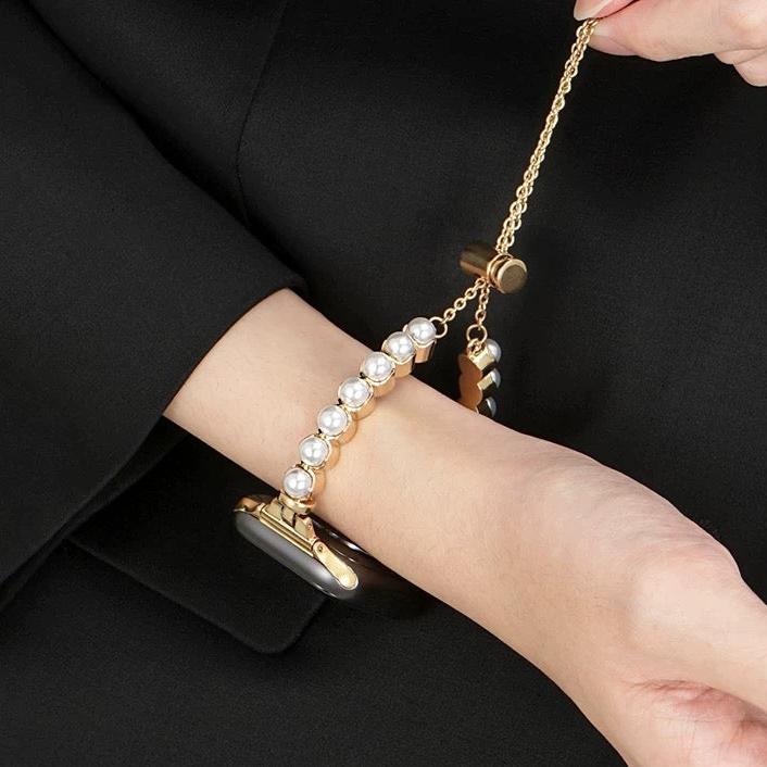 Bold Copper Pearly Apple Watch Bands for Women
