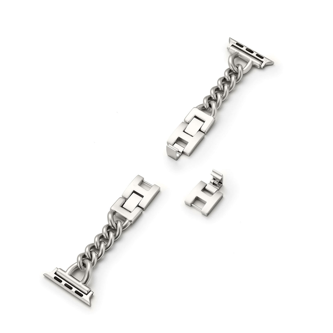 Stylish Stainless Steel Twist Chain Apple Watch Bands for Women