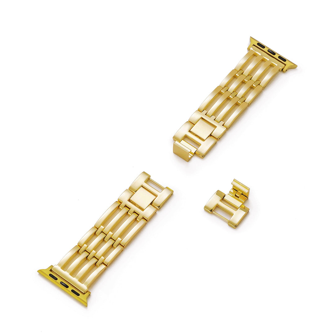 Dazzling Metal Strata Stripe Apple Watch Bands for Women