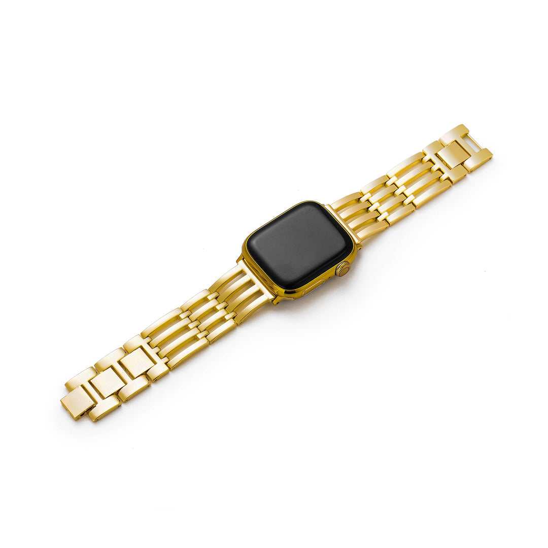 Dazzling Metal Strata Stripe Apple Watch Bands for Women