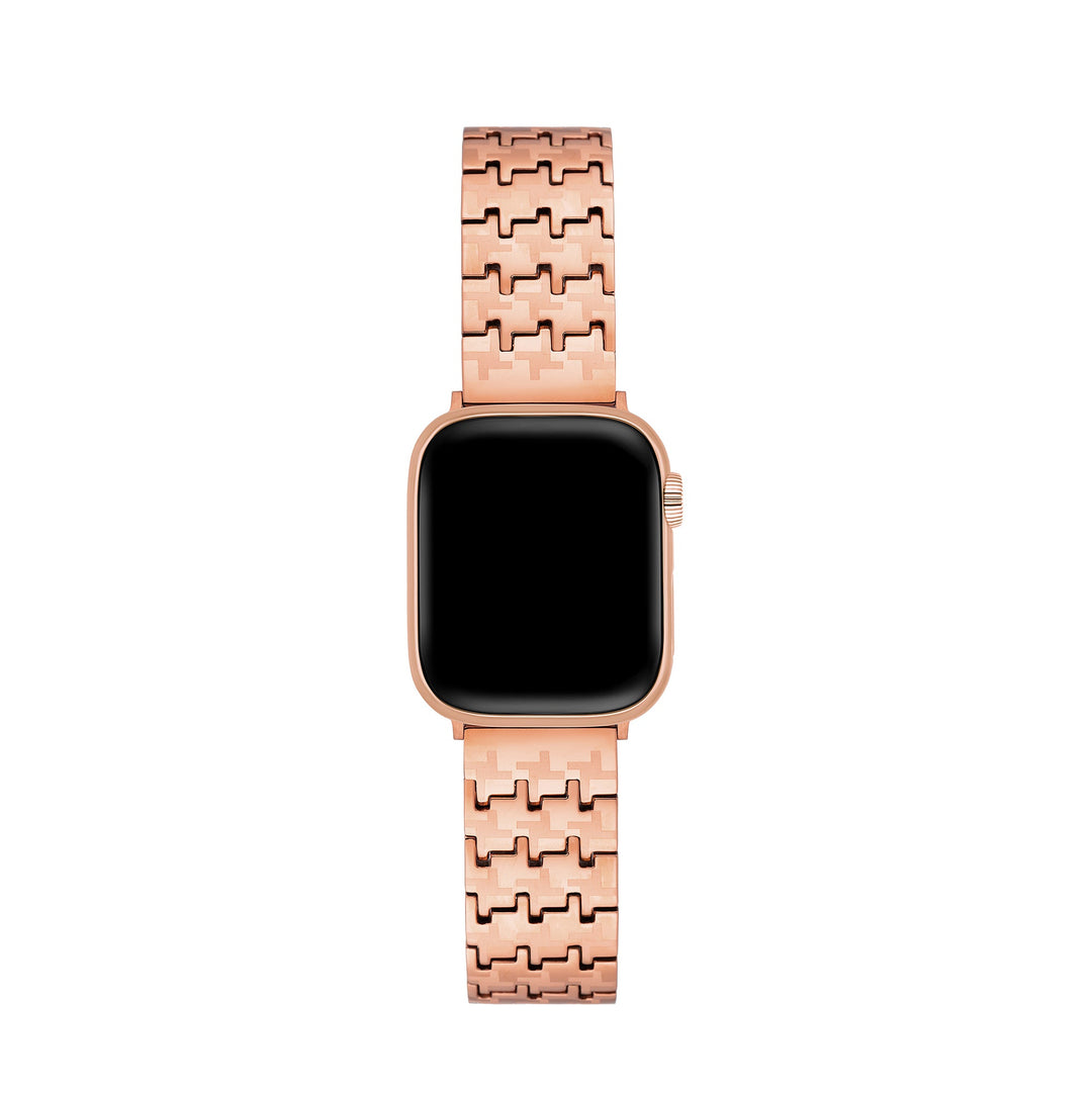 Dazzling Stainless Steel Houndstooth Apple Watch Bands for Women