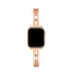 Load image into Gallery viewer, Sleek Metal Rhinestone Apple Watch Bands for Women
