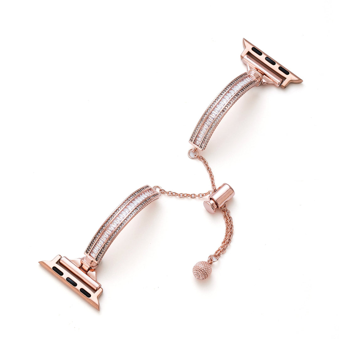 Modern Copper Zircon Apple Watch Bands for Women